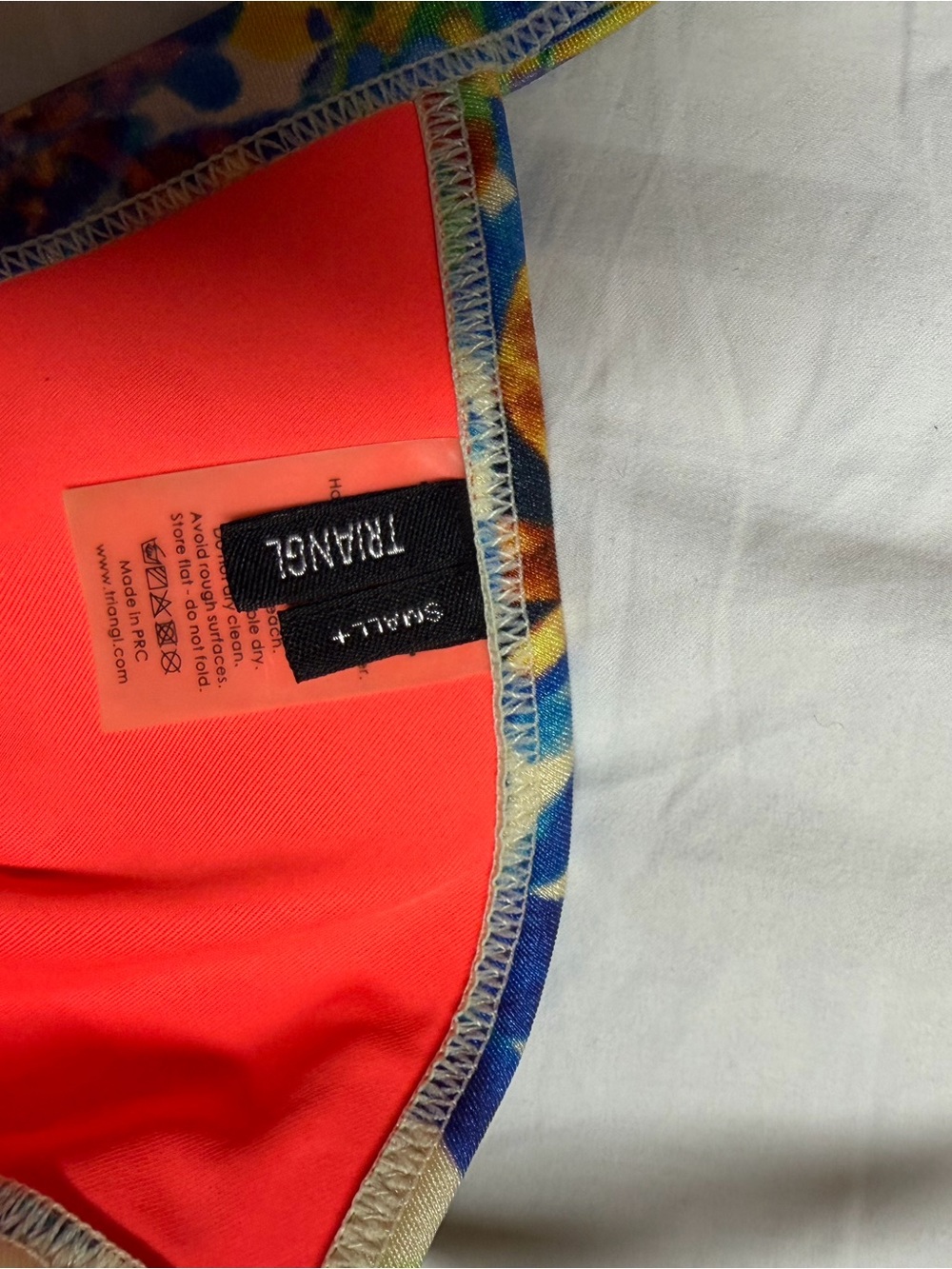 triangl swimwear Neon Coral & Flower Bikini - Picture 7 of 12